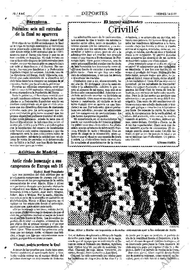 ABC MADRID 14-05-1999 página 78