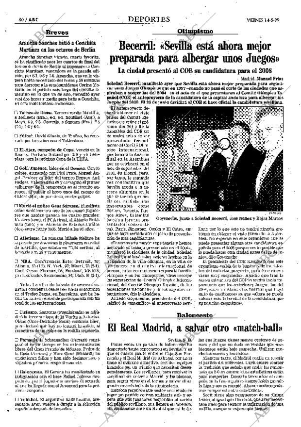 ABC MADRID 14-05-1999 página 80