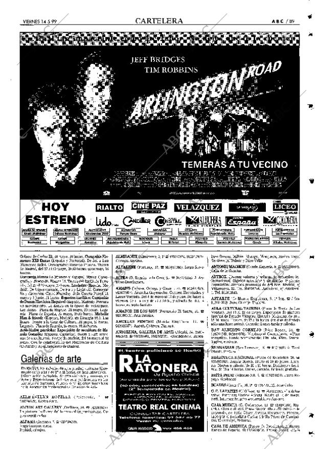 ABC MADRID 14-05-1999 página 89