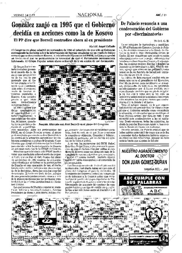 ABC SEVILLA 14-05-1999 página 21