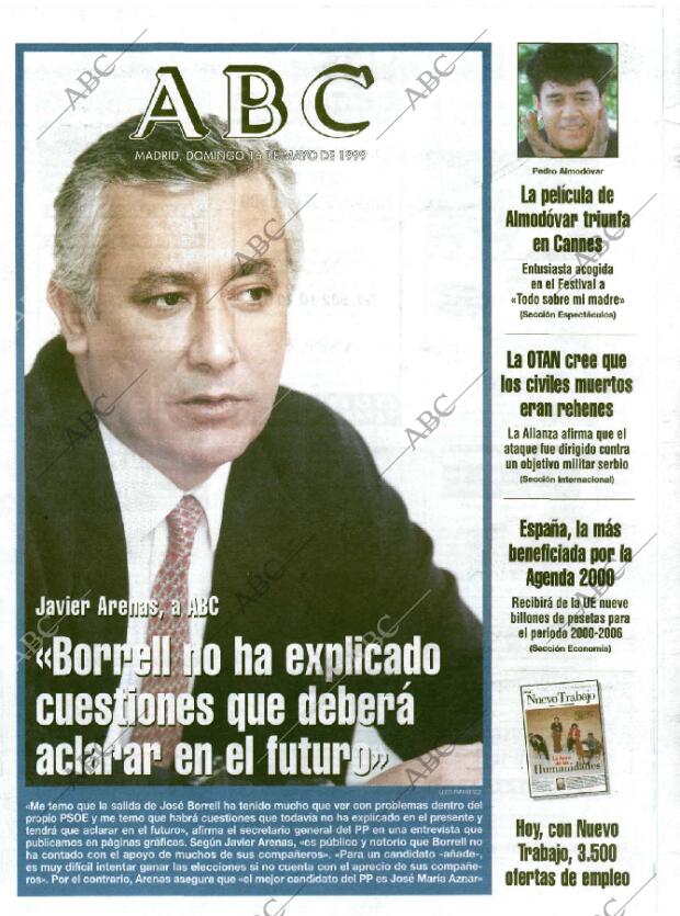 ABC MADRID 16-05-1999 página 1