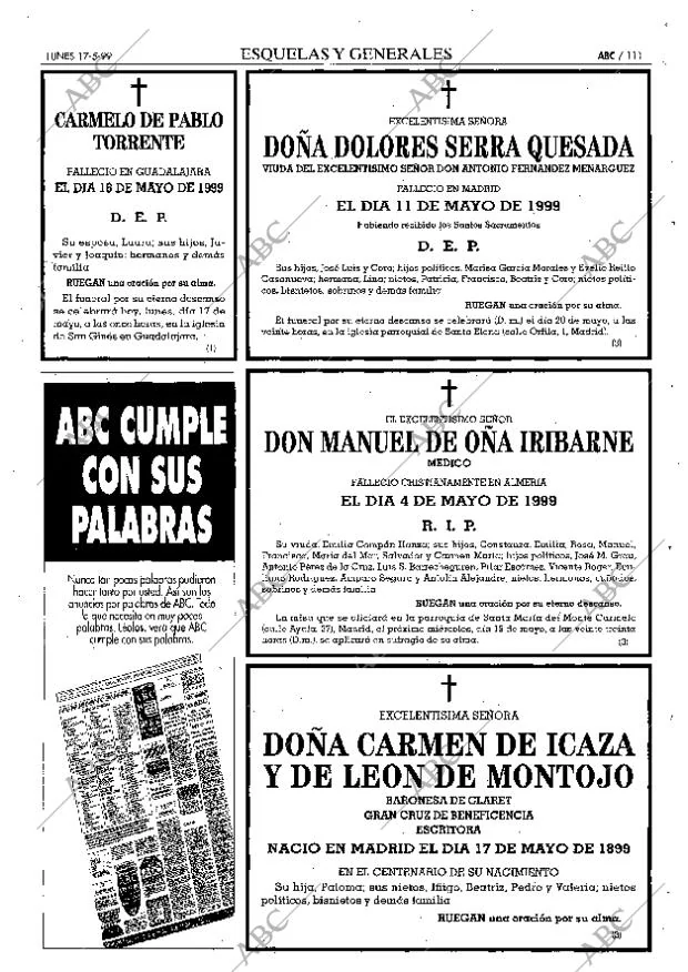 ABC MADRID 17-05-1999 página 111