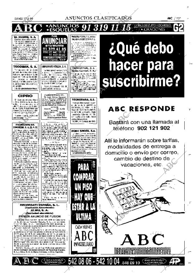 ABC MADRID 17-05-1999 página 131