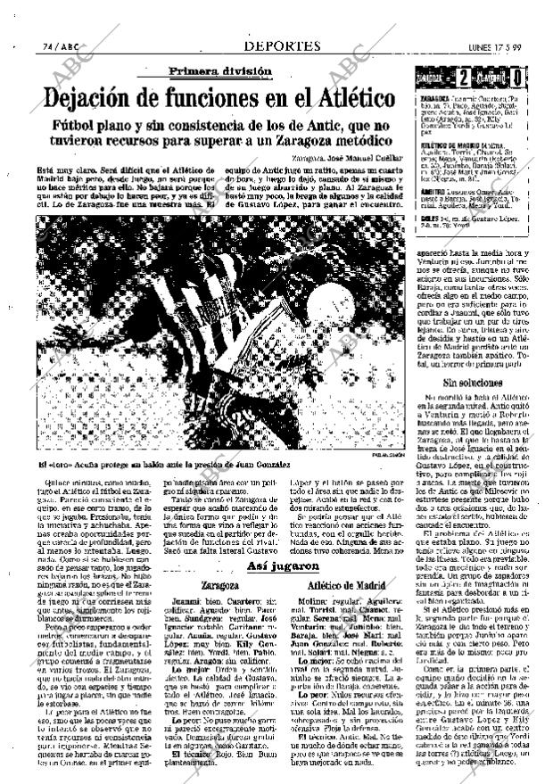 ABC MADRID 17-05-1999 página 74