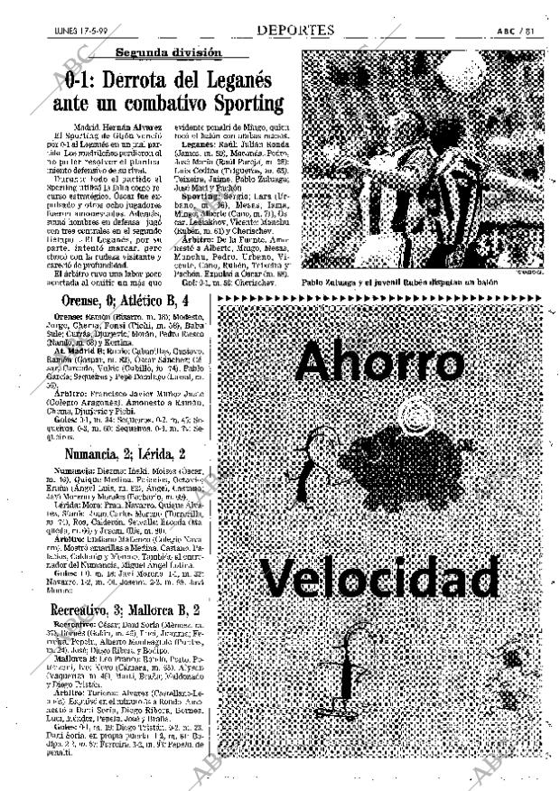 ABC MADRID 17-05-1999 página 81