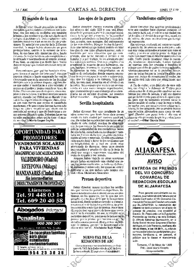 ABC SEVILLA 17-05-1999 página 14