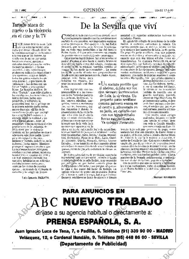 ABC SEVILLA 17-05-1999 página 18