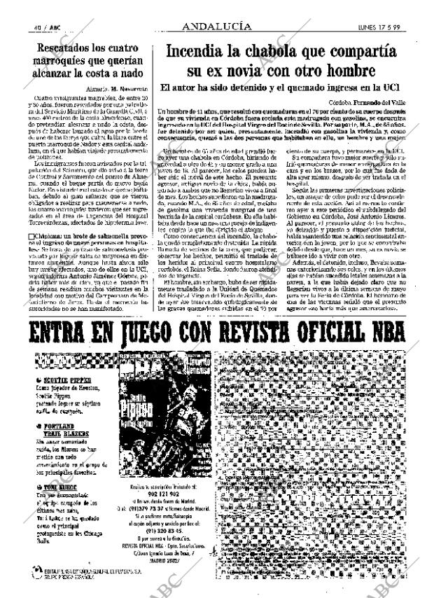 ABC SEVILLA 17-05-1999 página 40