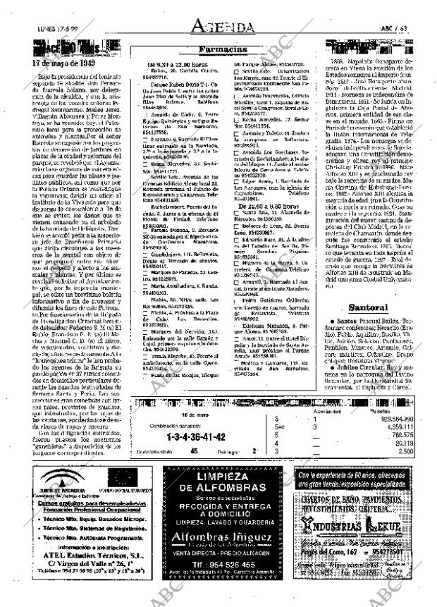 ABC SEVILLA 17-05-1999 página 63