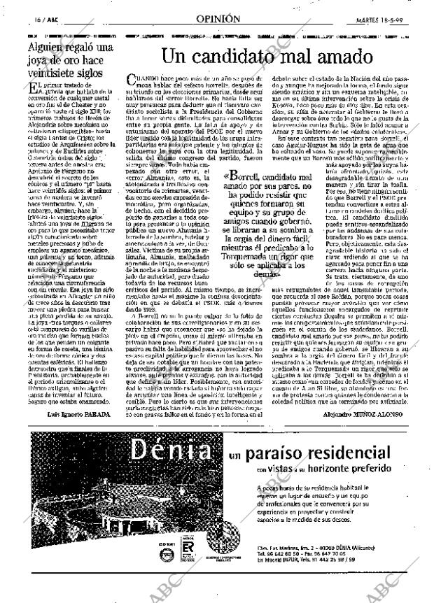 ABC MADRID 18-05-1999 página 16