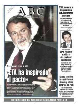 ABC MADRID 19-05-1999 página 1