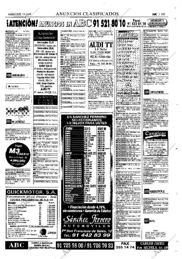 ABC MADRID 19-05-1999 página 109