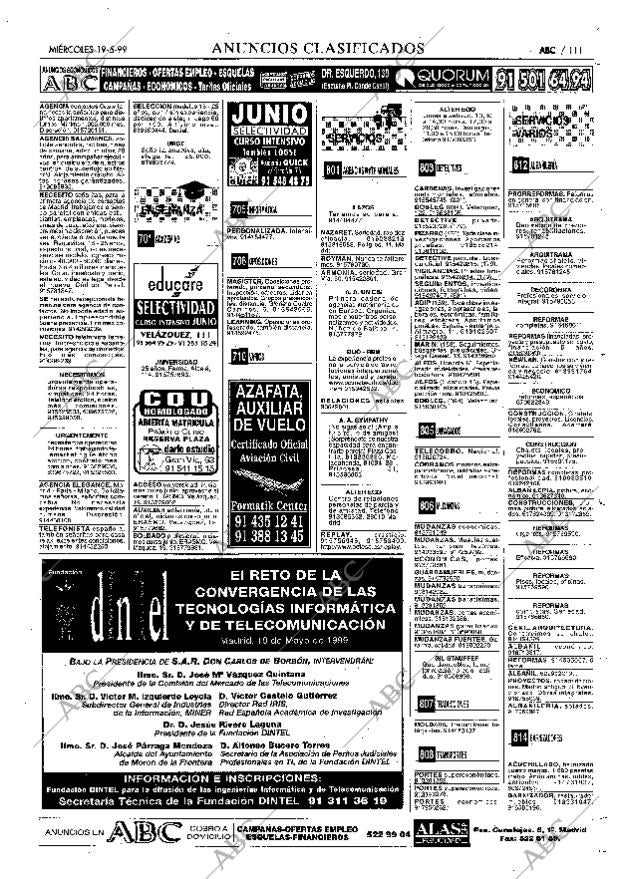ABC MADRID 19-05-1999 página 111