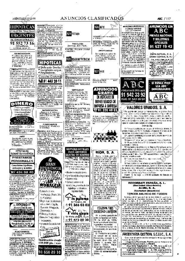 ABC MADRID 19-05-1999 página 117
