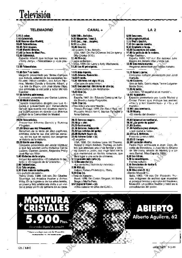 ABC MADRID 19-05-1999 página 126