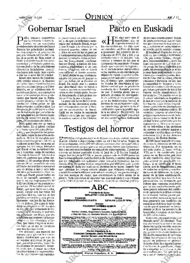 ABC MADRID 19-05-1999 página 13