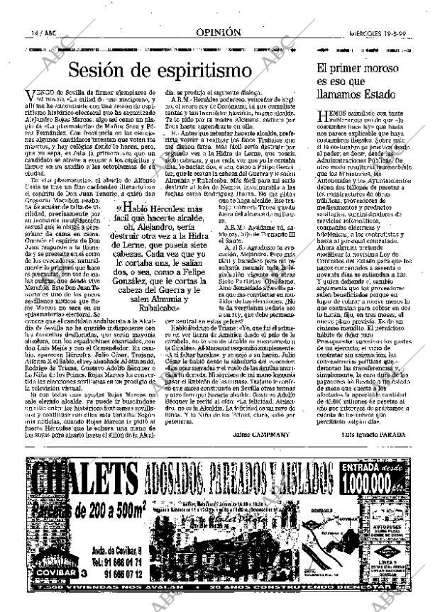 ABC MADRID 19-05-1999 página 14