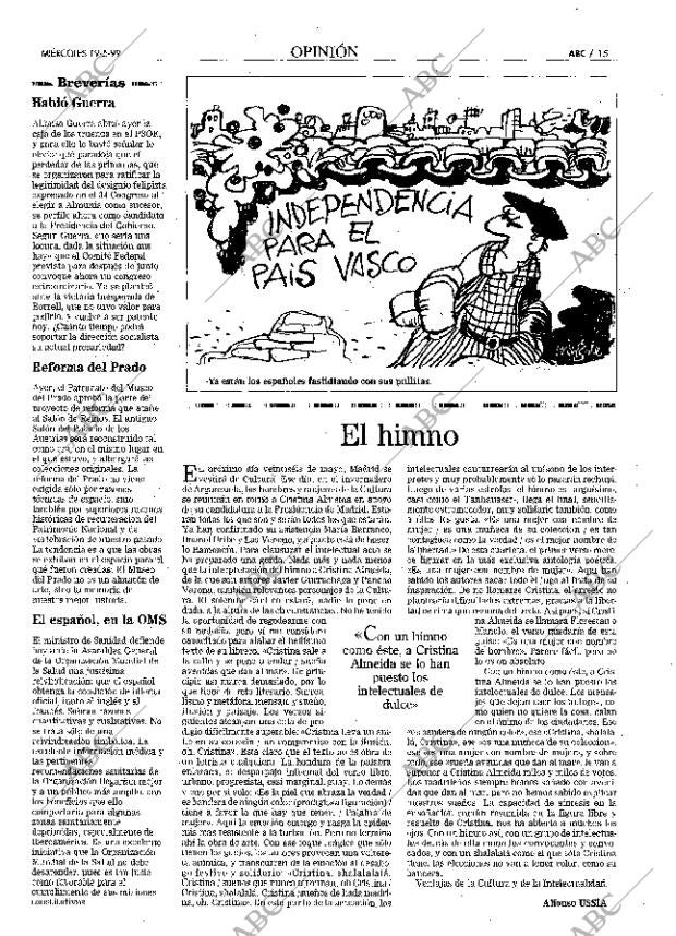 ABC MADRID 19-05-1999 página 15