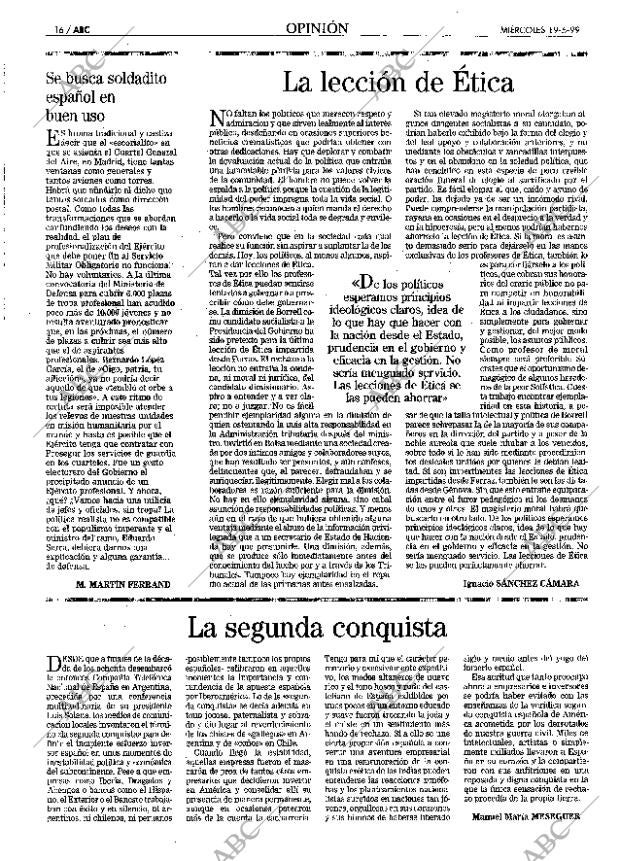 ABC MADRID 19-05-1999 página 16