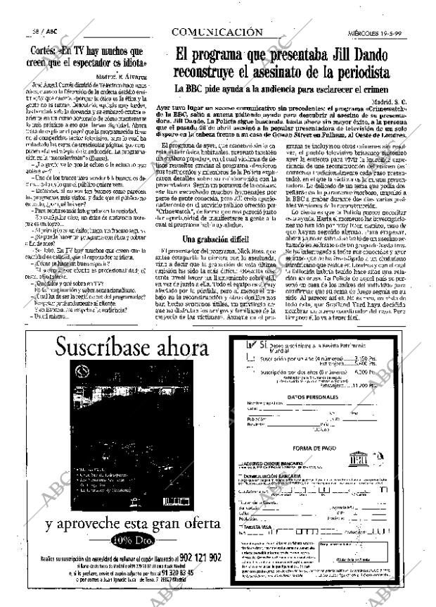 ABC MADRID 19-05-1999 página 58
