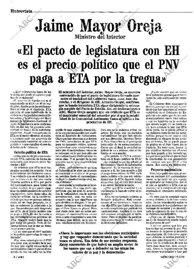 ABC MADRID 19-05-1999 página 8