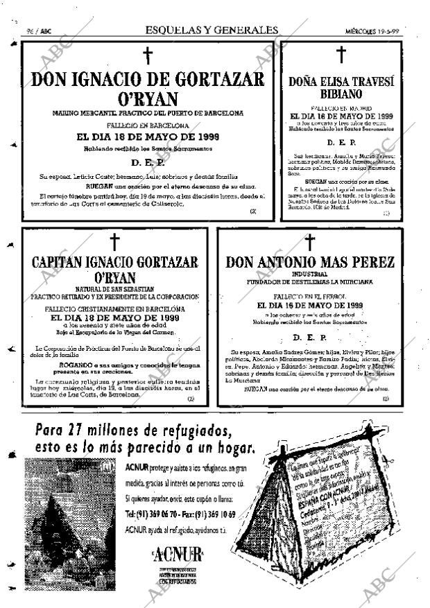 ABC MADRID 19-05-1999 página 96