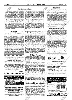 ABC MADRID 20-05-1999 página 12