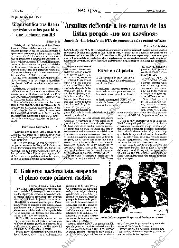 ABC MADRID 20-05-1999 página 18