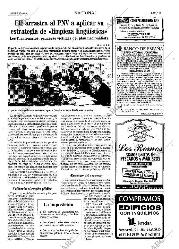 ABC MADRID 20-05-1999 página 19