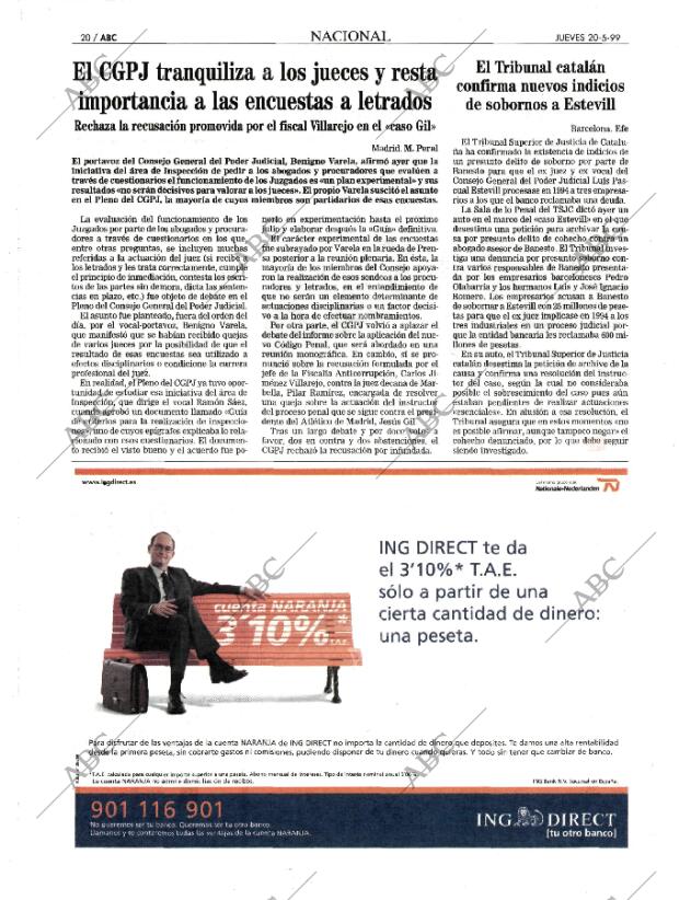 ABC MADRID 20-05-1999 página 20