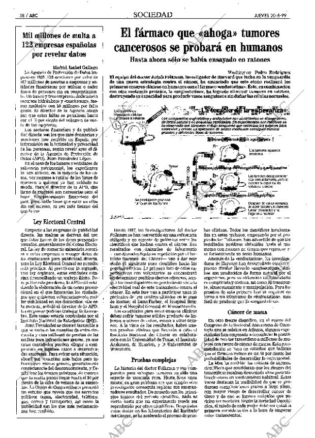 ABC MADRID 20-05-1999 página 58