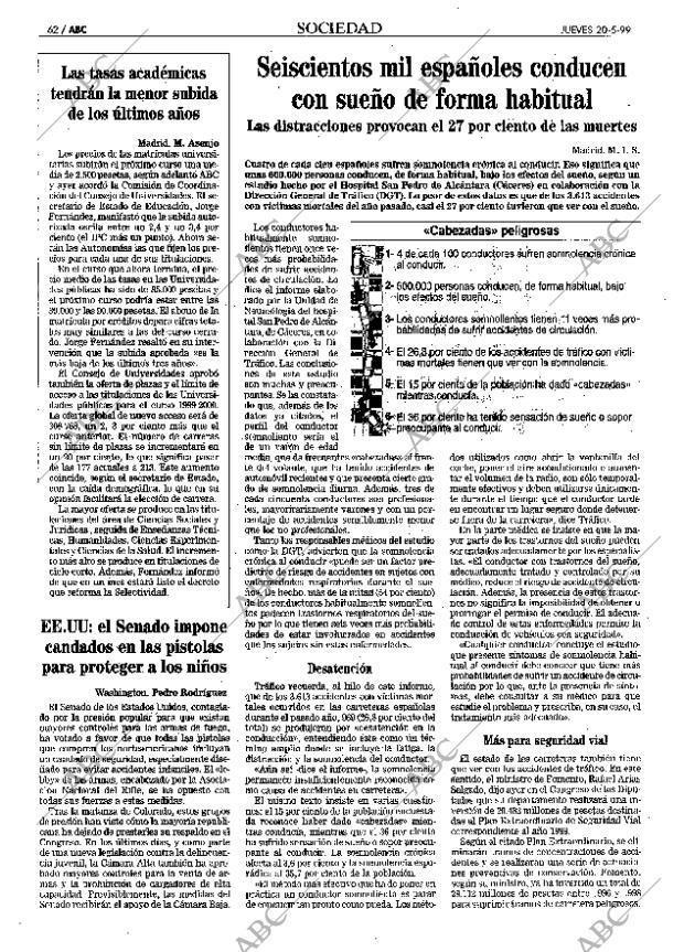 ABC MADRID 20-05-1999 página 62