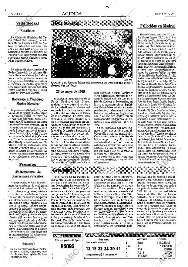 ABC MADRID 20-05-1999 página 74