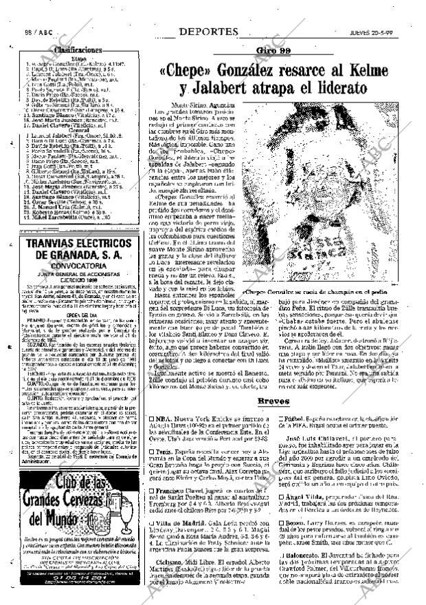 ABC MADRID 20-05-1999 página 88