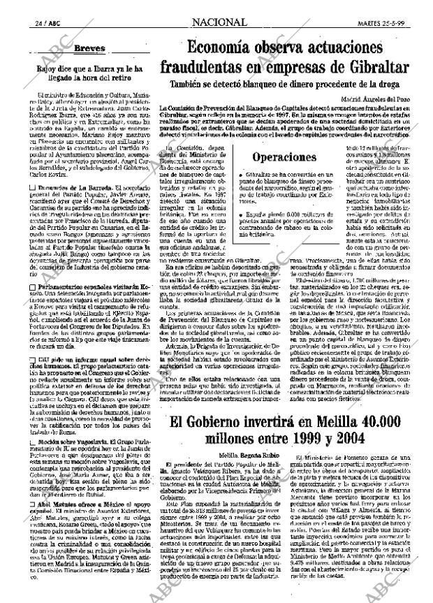 ABC MADRID 25-05-1999 página 24