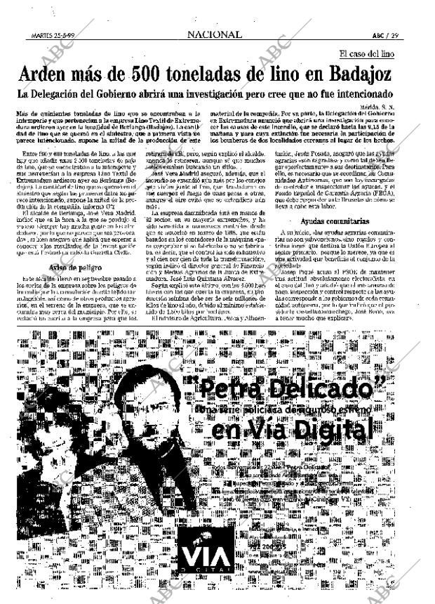 ABC MADRID 25-05-1999 página 29