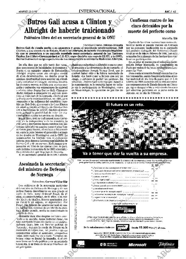 ABC MADRID 25-05-1999 página 45