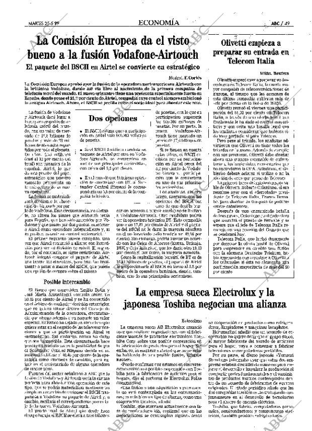 ABC MADRID 25-05-1999 página 49