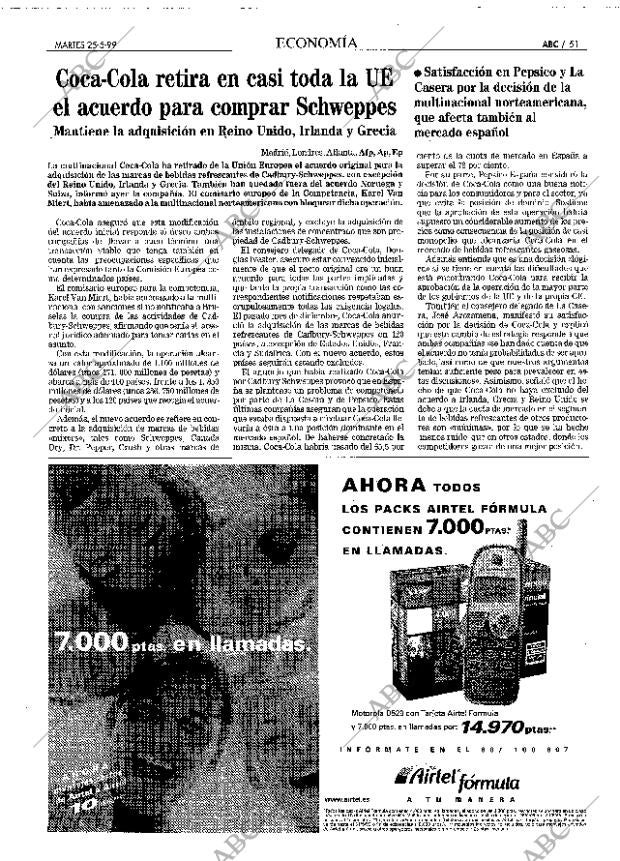 ABC MADRID 25-05-1999 página 51