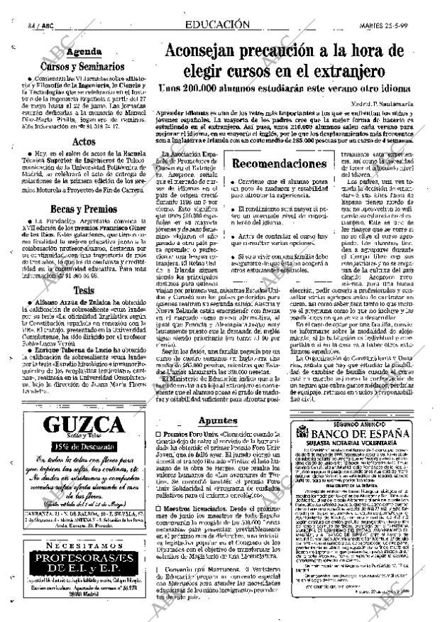 ABC MADRID 25-05-1999 página 84