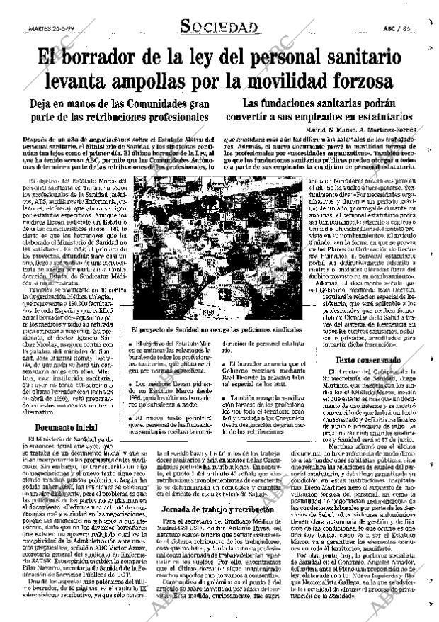 ABC MADRID 25-05-1999 página 85