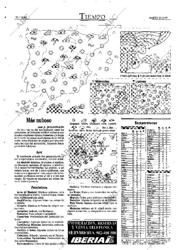 ABC MADRID 25-05-1999 página 92