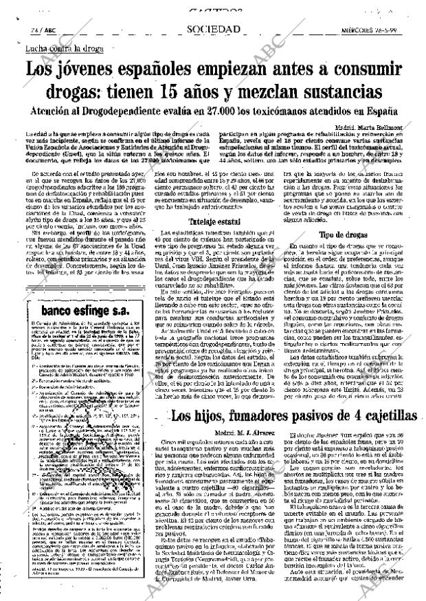 ABC MADRID 26-05-1999 página 74