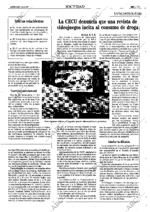 ABC MADRID 26-05-1999 página 75