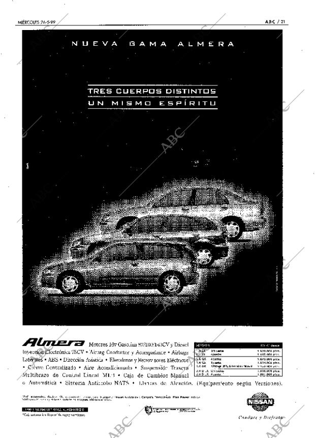 ABC SEVILLA 26-05-1999 página 21