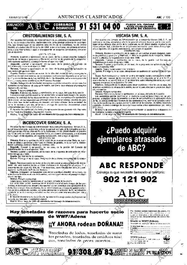 ABC MADRID 27-05-1999 página 133