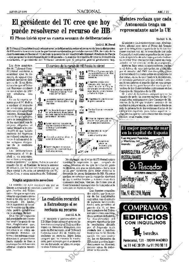 ABC MADRID 27-05-1999 página 23