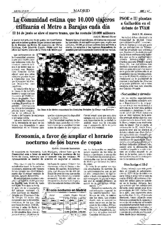 ABC MADRID 27-05-1999 página 67