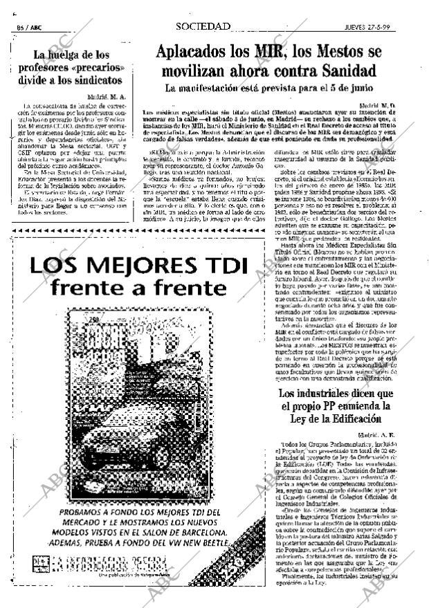 ABC MADRID 27-05-1999 página 86