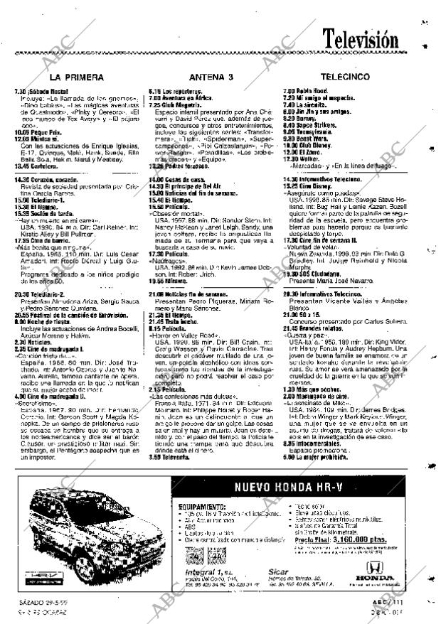 ABC SEVILLA 29-05-1999 página 111